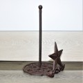 56324-CAST IRON STAR PAPER TOWEL HOLDER